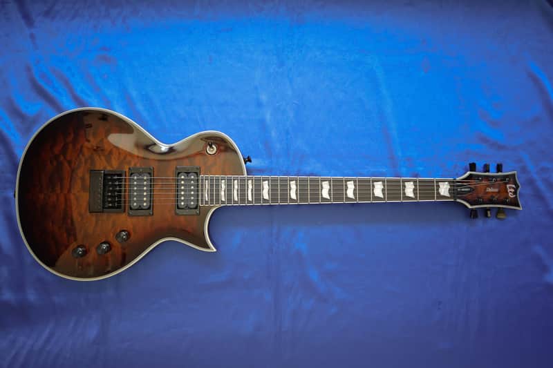 ESP LTD EC-1000 Evertune FM 2018 - Present - Dark Brown Sunburst image 1