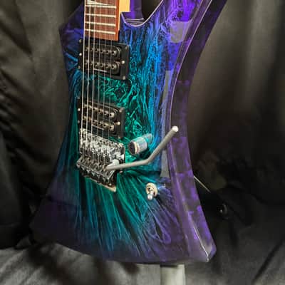 Jackson Pro Series KE3 Kelly 2003 - 2009 - Eerie Dess Swirl w/ Floyd Rose image 11