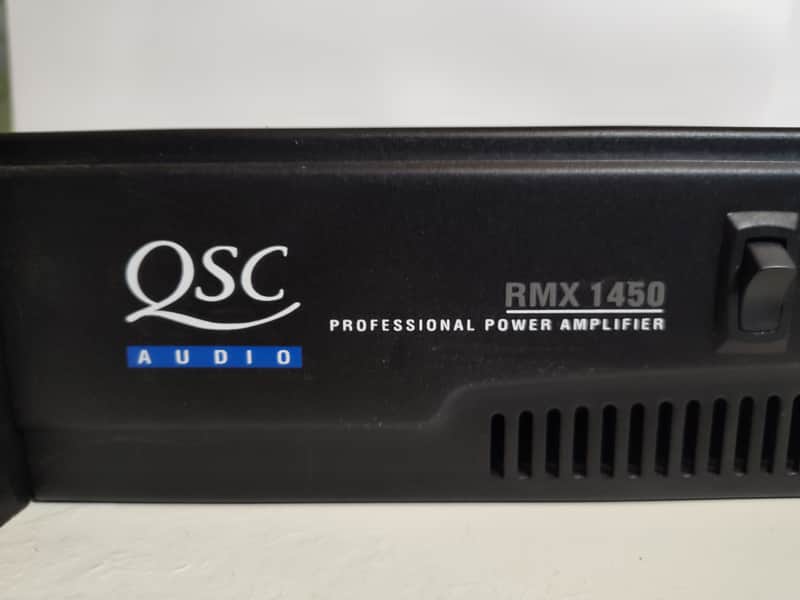 QSC RMX1450 1400-Watt Power Amplifier 2000s - Black image 1