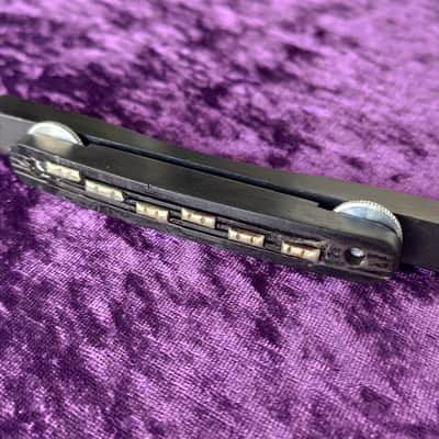 Hofner real vintage 1960's jazz guitar bridge assembly * fine african black ebony * Made in Germany image 3