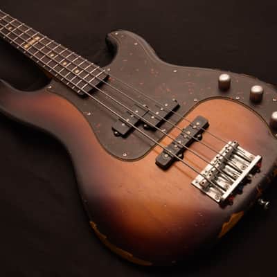 ESP Vintage Four Precision/Jazz Bass guitar! NOT LTD! Sunburst! Custom Shop Fender Killer! image 8