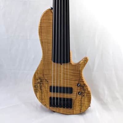TOM CLEMENT Jon Custom Singlecut 6-String Unlined Fretless Bass w/Gig Bag (#102) image 1