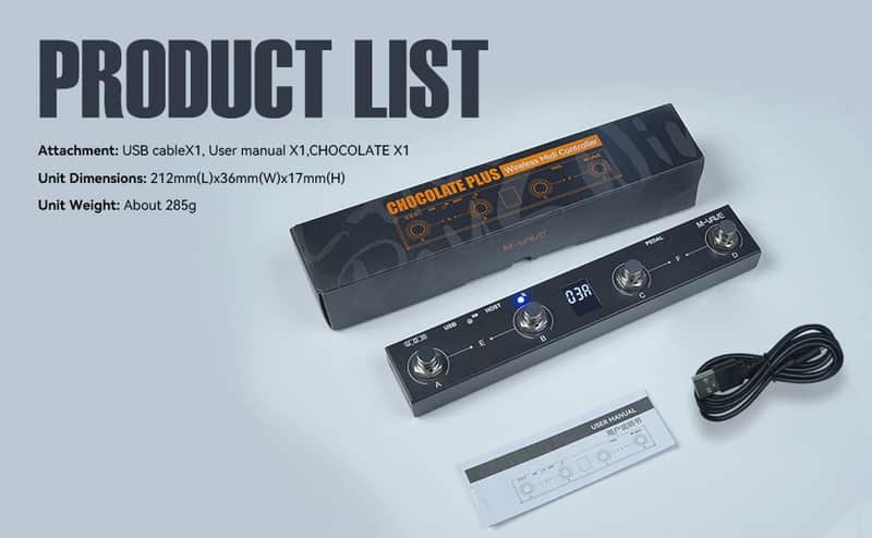M-Wave Chocolate Plus | MIDI Foot Controller Pedal. Works great