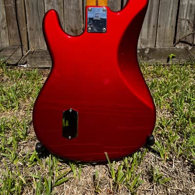 Vintage 1985 Ernie Ball Music Man Sabre Bass  Pre-EB Serial# Red 3EQ Preamp Nice Finish Checking image 6