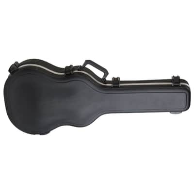 SKB Cases 000-Size Acoustic Shaped Guitar Hardshell Case with Full-Length Neck Support, TSA Latch, Over-Molded Handle, and Accessories Compartment image 2