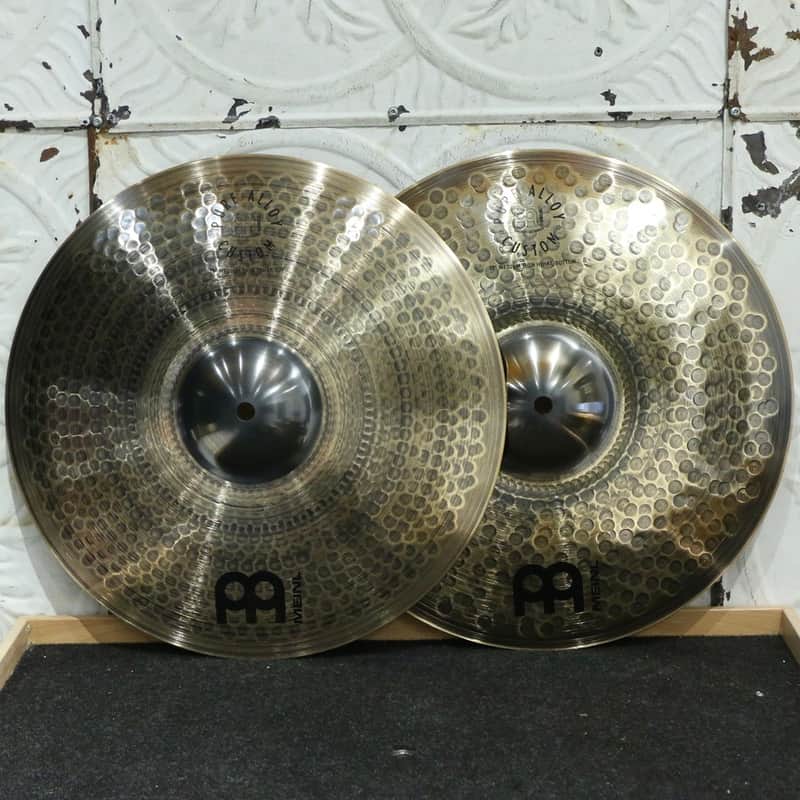 Meinl Pure Alloy Custom Medium Thin Hi-Hat 15in (1118/1220g) image 1