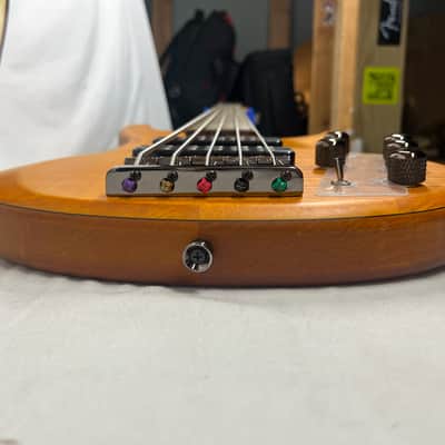 Yamaha TRBX605FM 5-String Electric Bass- Matte Amber image 18
