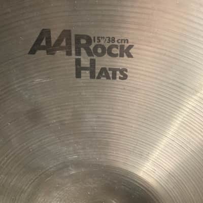 Frankie Banali's Quiet Riot, Sabian-15" AA Rock Hi-Hat, Bottom Cymbal, SIGNED! 1652g 1980's image 5