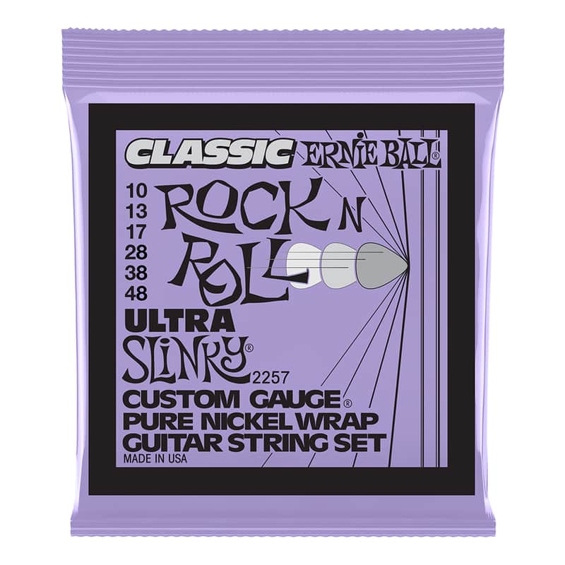 Electric Guitar Strings 10-48 Classic Rock N Roll Slinky Pure Nickel 100% Genuine image 1
