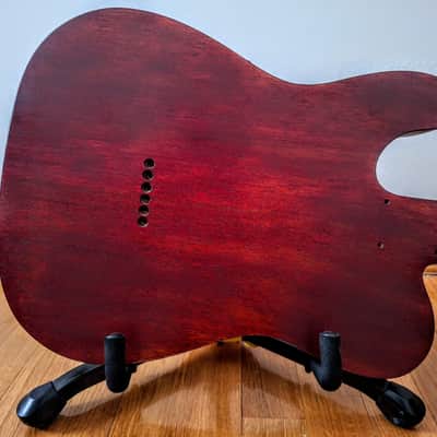 Telecaster Tele Body HH Purple Mahogany and Maple Top image 6