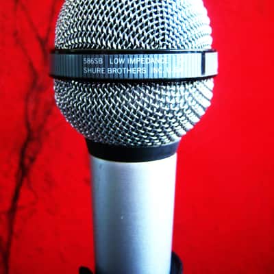 Vintage RARE 1980's Shure 586SB / 585SB / 585SA dynamic microphone Low Z w accessories SM58 565SD # 1 image 9