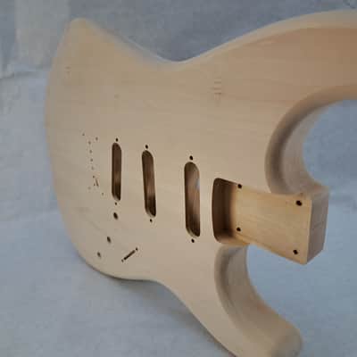 Unfinished Basswood SSS Hardtail guitar body - fits Fender Strat Stratocaster necks J2431 image 7