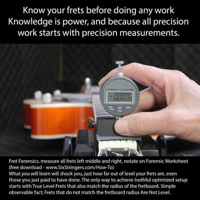Digital Gauge Radius Blocks precision measuring frets (3 radii) - Made in the USA image 2