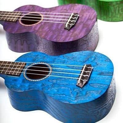 Ohana Model SK-15W RD Red Soprano Size All Willow Ukulele with Gig Bag - BLEM image 2