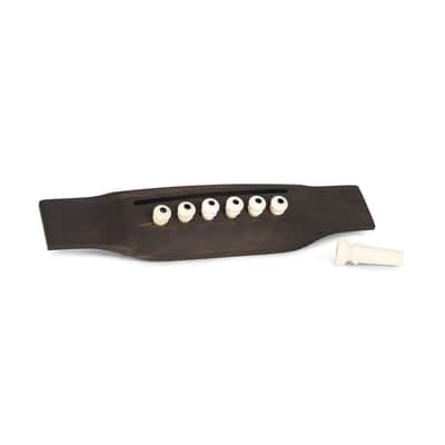 Martin APP0027 Genuine Bone Bridge Pin Set w/ Black Inlay image 4