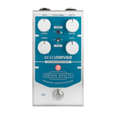 Origin Effects M-EQ Driver Mid-Boost + Overdrive Pedal - Blue image 1