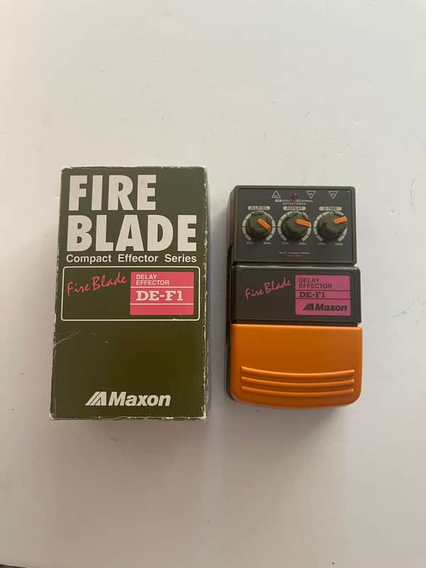 Maxon DE-F1 Fire Blade Digital Delay Rare Vintage Guitar Effect Pedal MIJ Japan image 1