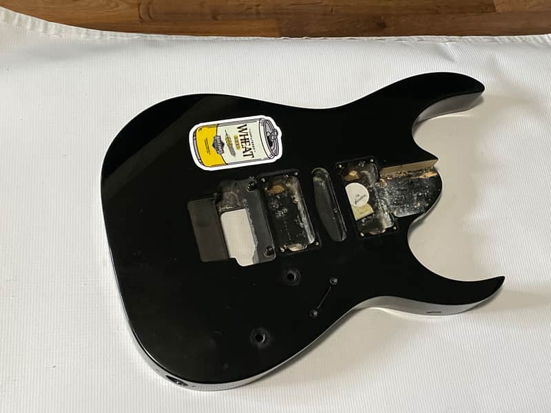 2010 Indonesian Ibanez RG370DX Black Basswood Guitar Body Floyd Ready image 1