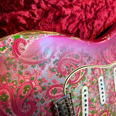 2018 Fender Custom Shop Limited Edition '68 Pink Paisley Relic Strat, Built By C.W. Fleming image 16