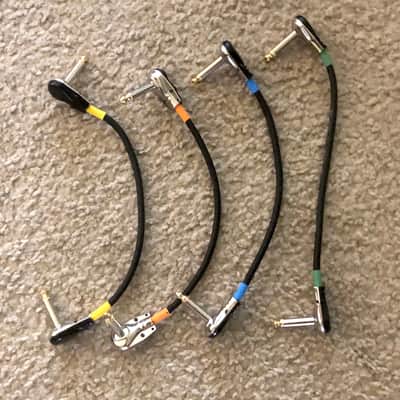 8 x 6" Pancake RA Patch cables - Hosa (4) and Non-Hosa (4). Free shipping image 2