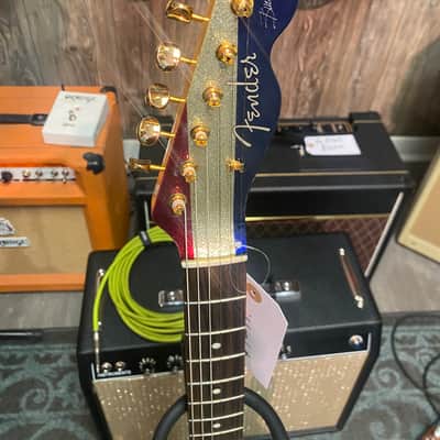 Fender Buck Owens Telecaster 1998 First Run - Red, Silver & Blue Sparkle image 4