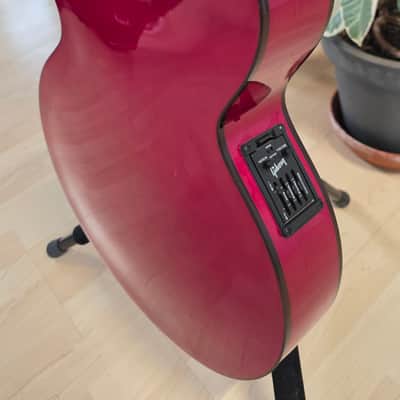 Gibson EC-10 Standard 1998 Special Limited Edition Cherry Red EC10 Pro Studio Guitar American 90s USA Acoustic Electric Thin Thinline Jumbo Stage Songwriter Light Lightweight Only 2kg image 15