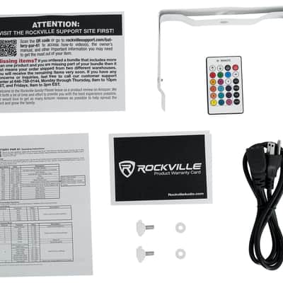 Rockville BATTERY PAR PACK 61 V2 White 8) Rechargeable Wash Lights+Charging Case image 12