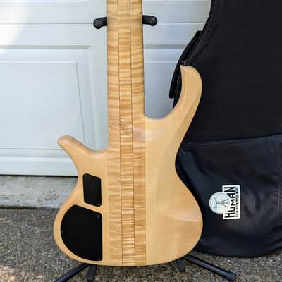 HUMAN BASE Germany Jonas Fretless 6-String Bass - Exhibition Grade Walnut Burl, AAA Flame Maple! image 6