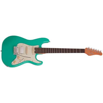 Nick Johnston Signature Micros HSS Atomic Green Schecter image 2