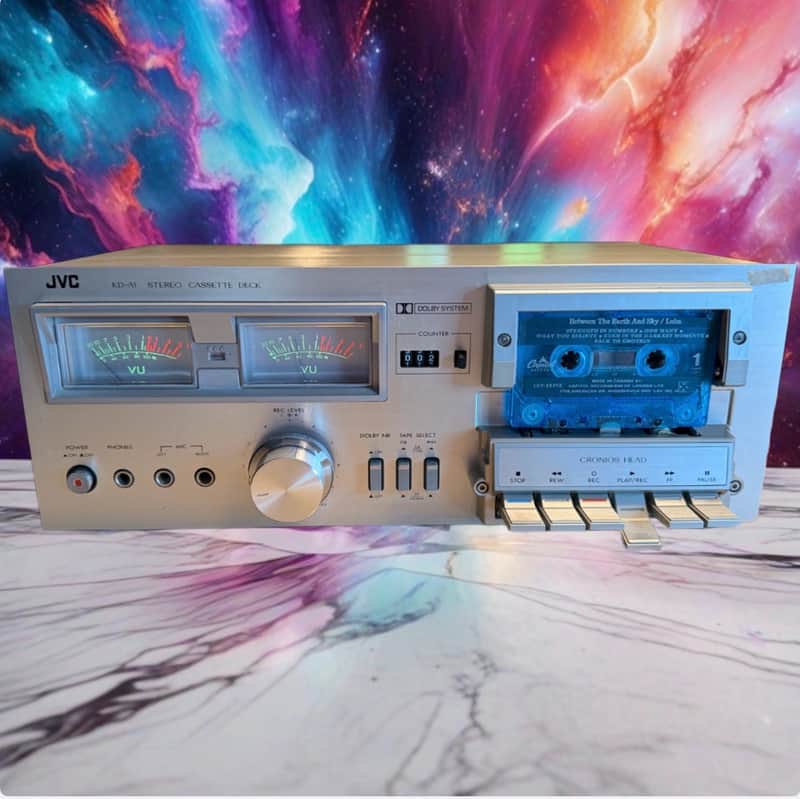 JVC KD-A1 Cassette Deck; New Belts; High Fidelity Beautiful VU Meters Very Rare! image 1