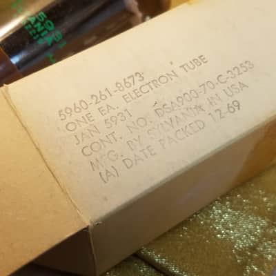 Sylvania ONE (1) JAN-CHS-5931 brown base rectifier tNOS AT1000 TESTED Vacuum Tubes balanced premium rugged 5U4GB Audio 1958-1970 image 9