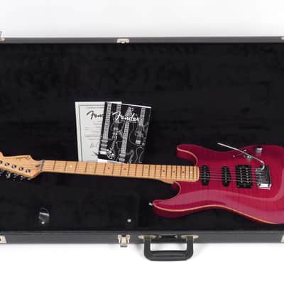 2000 Fender Showmaster FMT Custom Shop - Bing Cherry Transparent - Carved Flame Top Strat - COA and Case image 20