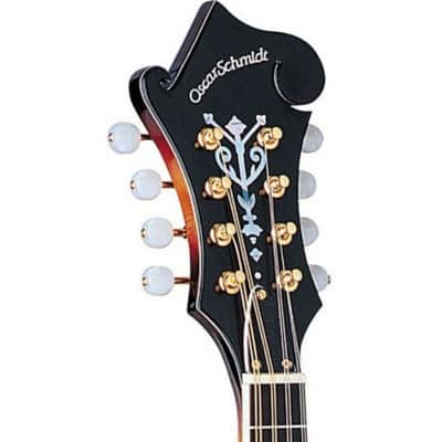 Oscar Schmidt OM40 F-Style Acoustic Mandolin, Tobacco Sunburst image 3