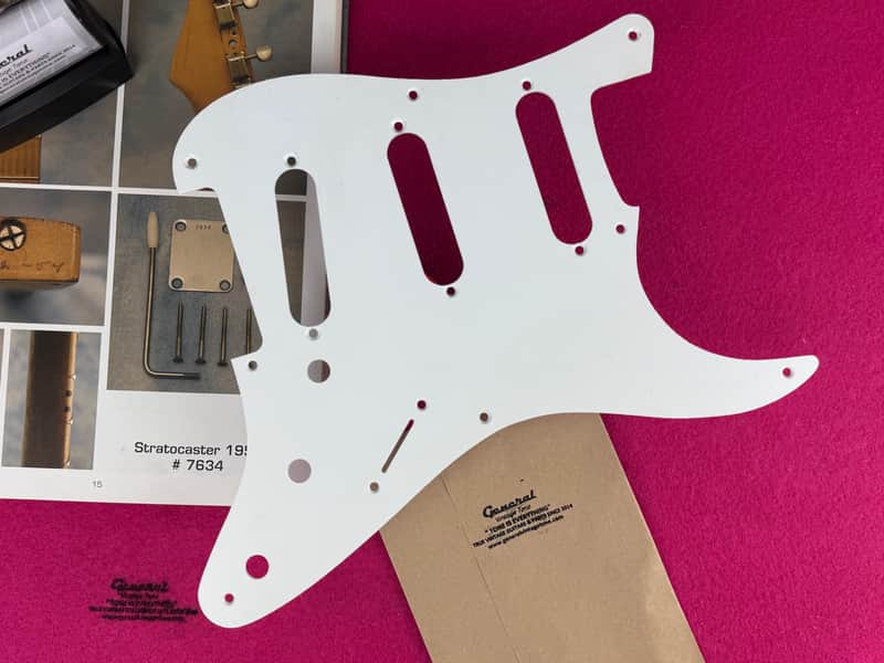 General Vintage Tone 1954 to 1956 Original HIPS “ Polystyrene “ Pickguard For Stratocaster®️ Pre CBS image 1