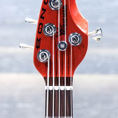 Ernie Ball Music Man Bongo 5 HH Blood Orange 5-String Electric Bass w/Case #K05118 image 5