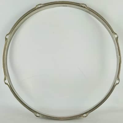 *Slingerland 14" Radio King-Engraved Double-Flange Snare Drum Rim/Hoop Brass NOB image 7