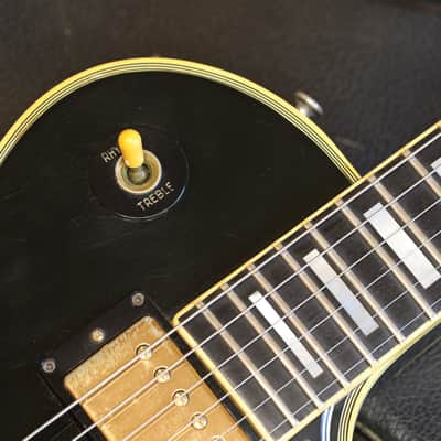 1976 Gibson Les Paul Custom Electric Guitar Black Ebony + OHSC image 4