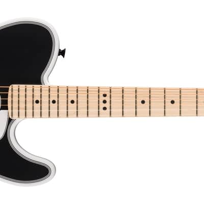Fender Jack White Triplesonic Acoustasonic Telecaster Satin Arctic White with Black Top image 2