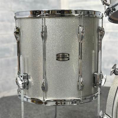 Yamaha Recording Custom 4pc Drum Set 22/10/12/16 Silver Sparkle image 4