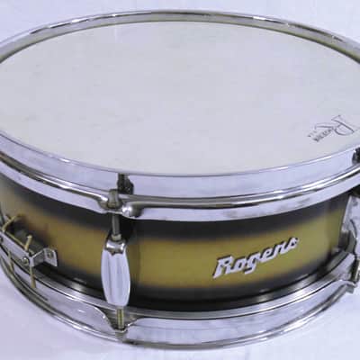 Rogers Luxor 5x14" 6-Lug Wood Snare Drum with Bread and Butter Lugs Early 1960s