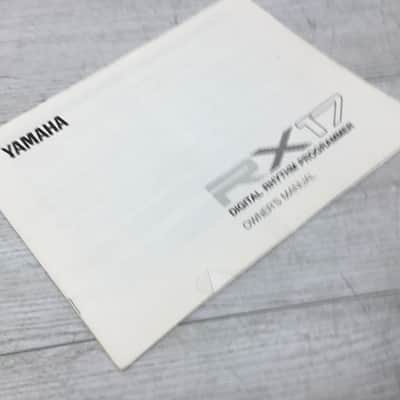 Yamaha RX17 Digital Rhythm Programmer Owner's Manual