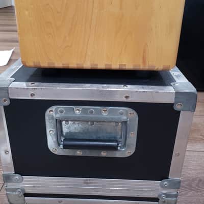 Fuchs - ODS - 100 Watt - Natural Wood Head with Matching Wood 1x12 Cab with OEM EVM12L.  Includes amp flight case, original amp/speaker cab vinyl covers and original foot switch. image 9