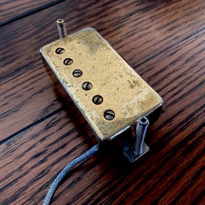 VINTAGE 1982 GRECO PAF RELIC HUMBUCKER - GOLD COVER - MAXON MADE - MIJ  - REAL LIFE RELIC image 8