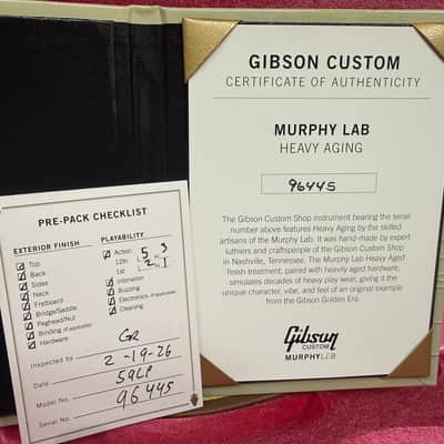 Gibson '59 Les Paul Standard R9 Reissue Custom Shop M2M Murphy Lab Heavy Aged Purple Tiger New Unplayed Auth Dlr 8lb7oz #445 image 23