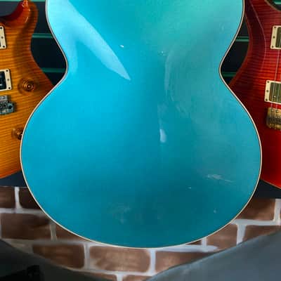 D'Angelico Premier EXL-1 Ocean Turquoise 2018 Hollow Body Electric Guitar image 13