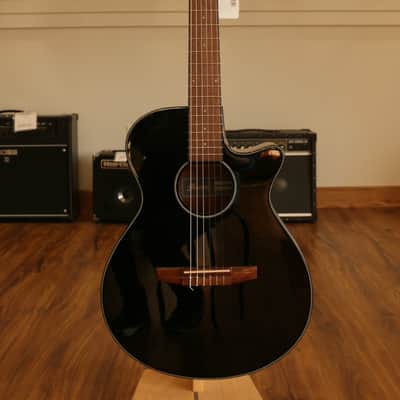 Ibanez AEG50N Acoustic-Electric Guitar 2021 Black High Gloss image 1