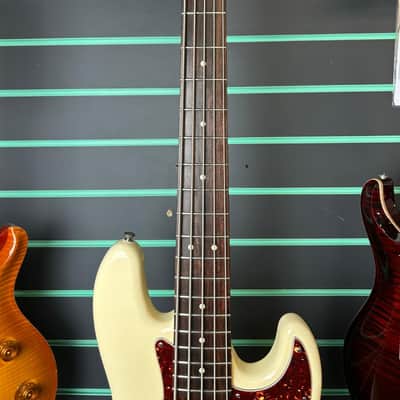 Fender American Standard Jazz Bass V Olympic White 2010 5-String Electric Bass image 7