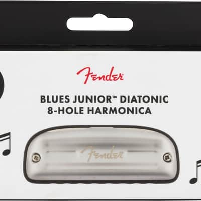 Mint Fender Blues Junior 8-Hole Diatonic Harmonica, Key of A w/Cloth and Lanyard image 4