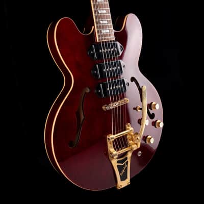 Pre-Owned 2009 Epiphone Riviera P93 WR Wine Red With OHSC image 7