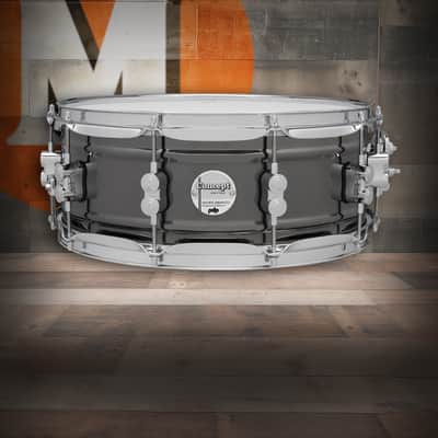 PDP Concept Series Metal Snare, 5.5x14, Black Nickel Over Steel w/Chrome Hardware (PDSN5514BNCR) image 1